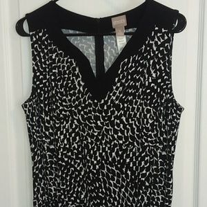 Jumpsuit Chicos Black and White Size 1 = Medium 8